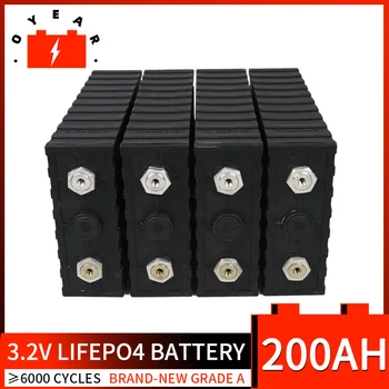 ציון 200Ah סוללת LiFePO4 סוללת ליתיום ברזל פוספט חבילות השמש Batteri DIY 12V 24V 48V עגלת גולף נייד
