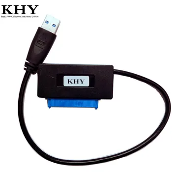 שחור חדש חם מכירה Plug and Play מהירות גבוהה USB 3.0 ל-SATA 22 פינים כבל מתאם עבור 2.5 SSD hdd כונן דיסק קשיח באיכות טובה