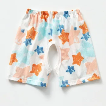 תינוק של קיץ מכנסי כותנה מכנסי טרנינג לבנים בנות קצרים הפעוט לפצל את התחתונים ילדים קצר פתח את המכנסיים בגדי תינוק