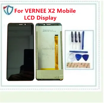 תצוגת LCD עבור VERNEE X2 נייד תצוגת LCD ומסך מגע זכוכית הדיגיטציה לוח הרכבה חיישן כלים