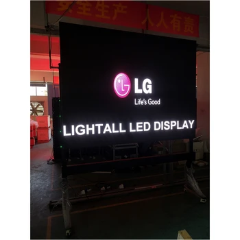 תצוגת LED Tv קיר HD צבע מלא SMD RGB 576*576mm 192x192Pixel למות יציקת אלומיניום הקבינט פרסום חוצות